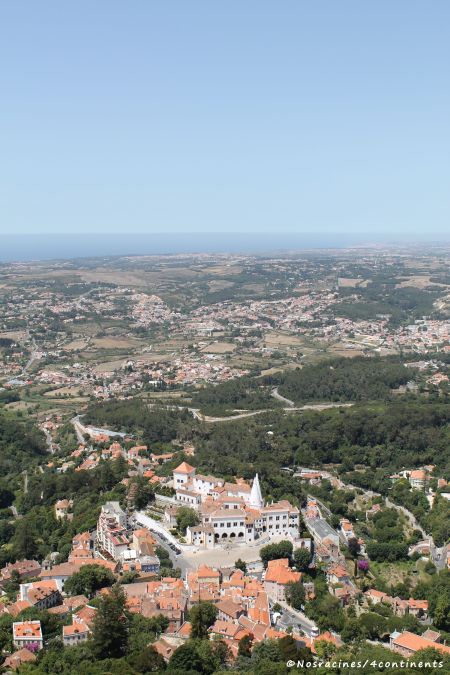 Le château des Maures offre une vue splendide sur la ville de Sintra
