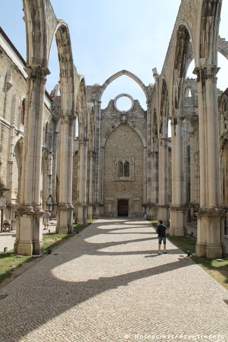 Les ruines du Convento do Carmo, qui fut détruit lors du tremblement de terre de 1755